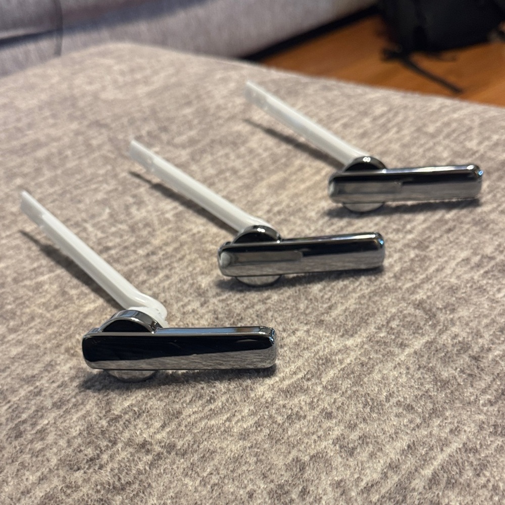 3 New American Standard Aspirations Toilet Handle Lever Polished Chrome